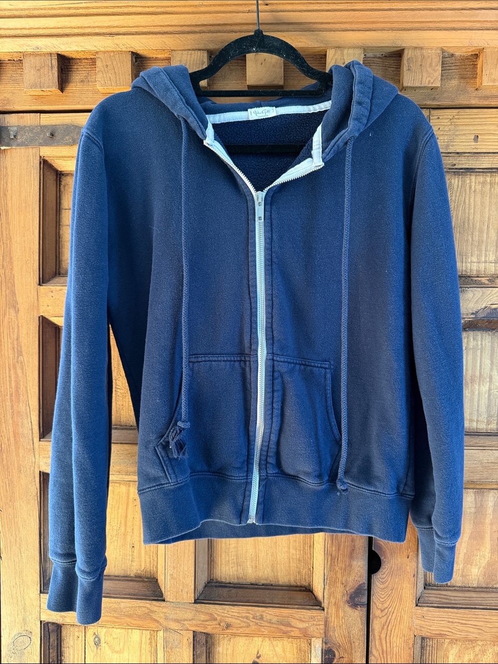 Brandy Melville Navy Blue Zip Hoodie